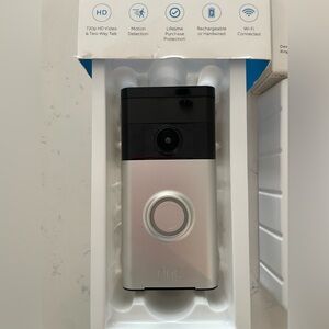 Ring doorbell with Solar charger and Wedge Kit included